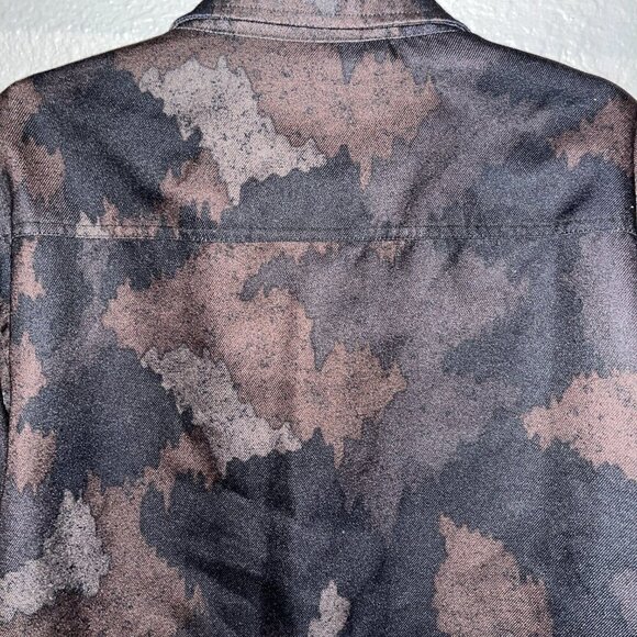 RIDE SNOWBOARDS Shred Gear Camo Black & Brown Snow Jacket Shacket -EUC - XL - Picture 7 of 16